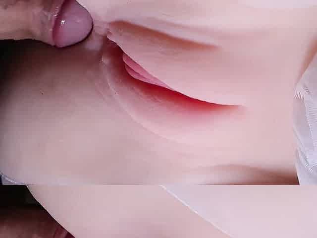 A guy's joy comes from her ass