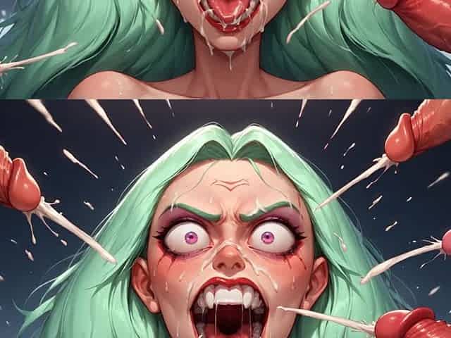 White Hair Chaos: Mind-breaking Hair-pull Orgasm!