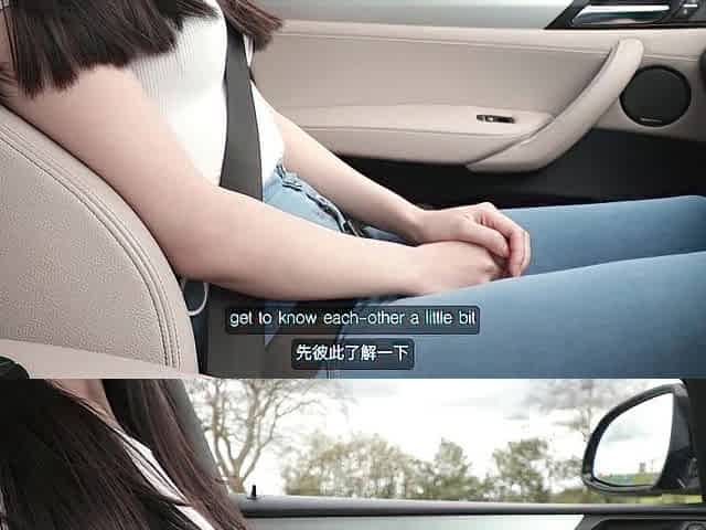 1st Date with Charming Oriental student ends in Wild Car Sex