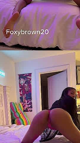 Foxybrown20 twerking wet ass