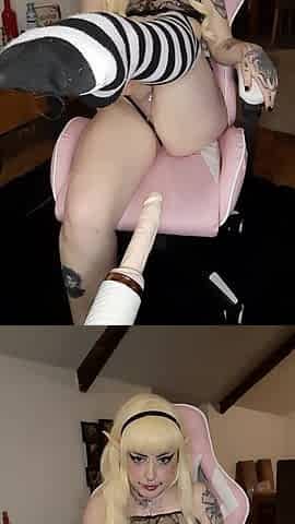 Blondpixie Feet Reveal/self Fuck Machine