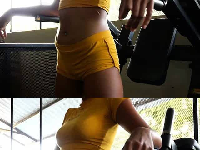Sexy Thai teen did her workout on a cock