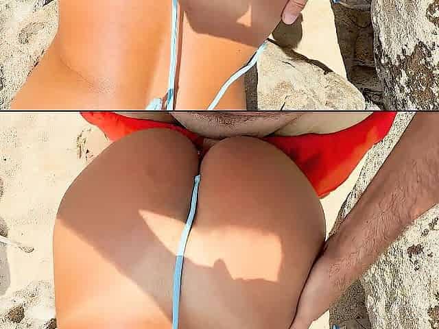 I bang my step sister on the beach