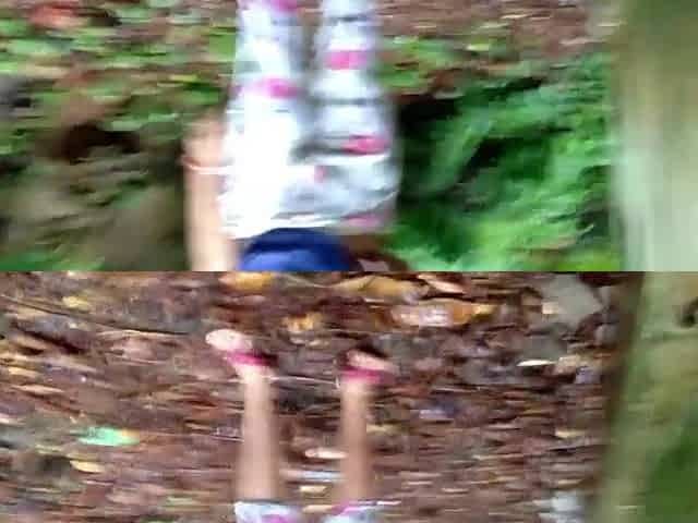 Drilled dad step sister on highway beneath the bridge