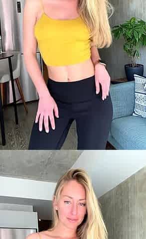 Lovely Blonde With Tight Pussy Masturbate Solo