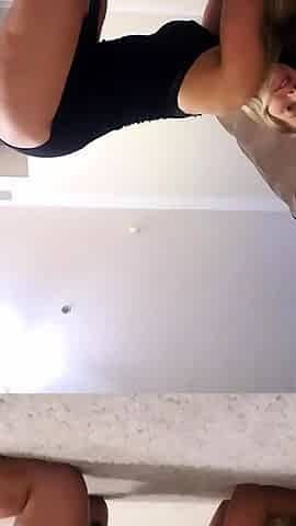 Blonde teen amateur teasing solo