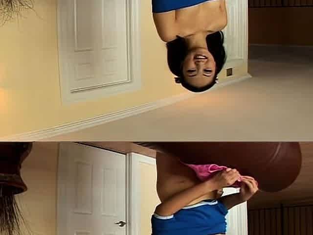 Small titted teen amateur rides dong and she loves it