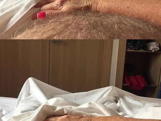 Mrs Mature Feet Sorting the Morning Wood
