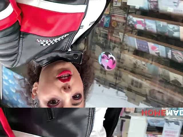 HomemadeXXX - Kinky Czech Brunette hair Mini Mitzi aka Mitz X Public Walk of Shame