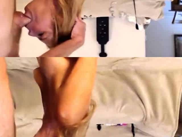 Amateur Cougar Takes on a Big Cock for a Rough Face Fuck