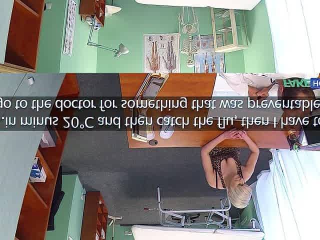 This babe's trying to explain to her Doctor that this babe LIKES COARSE SEX - Fake Hospital