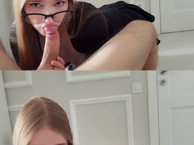A ardent blond prepared her soaked snatch as a surprise