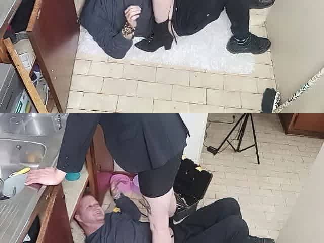 Boss lady try to learn plumbing