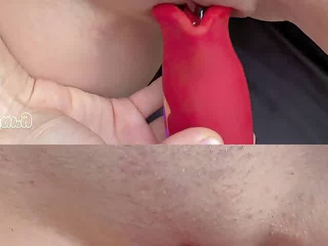 INSANE CUNT LICKING TOY MAKE ME SQUIRT AND CREAMY CLOSEUP