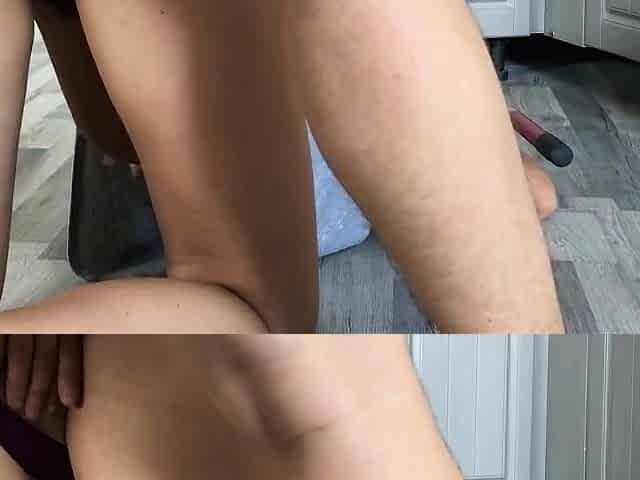 Big-Ass Russian Teen Fucked Hard While Cleaning