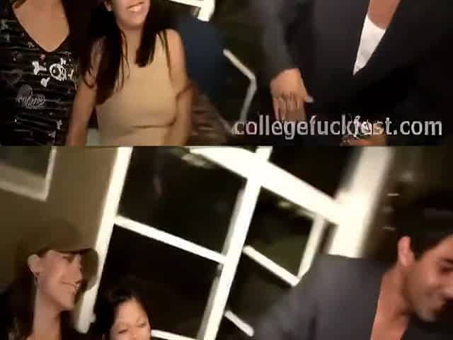 Coed Chicks Go Lesbo At Frat Party