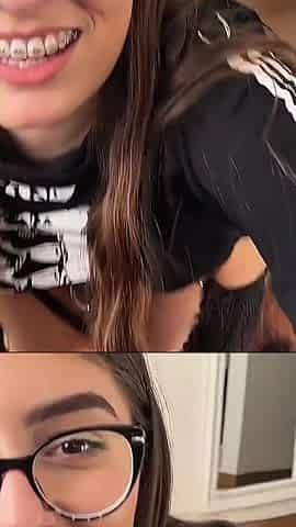Hot Teen 18yo Brunette Gives Hardcore Sloppy Blowjob Till My Dick Cant Take Anymore in POV
