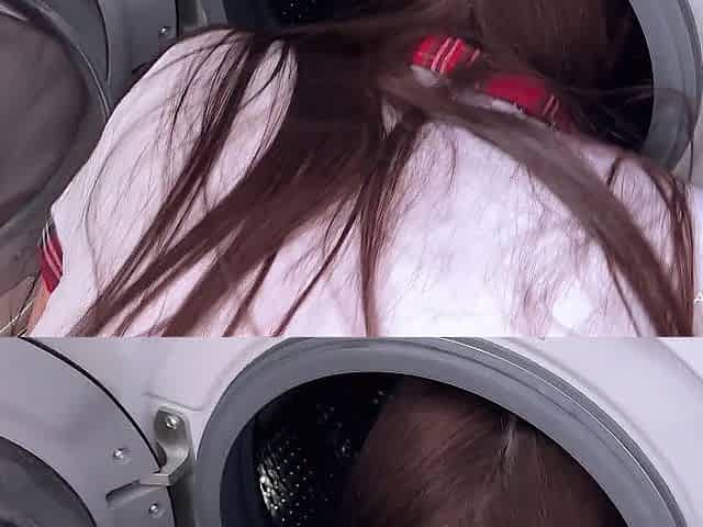 That babe left her pants in the washing machine - Real Pair