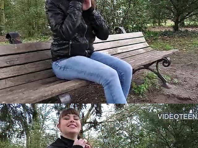 cute eighteen year Luna does fresh anal casting