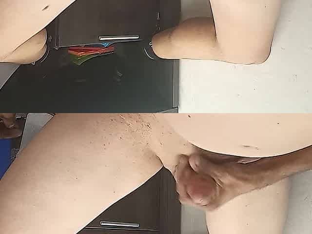 Milking my tiny hairless dong