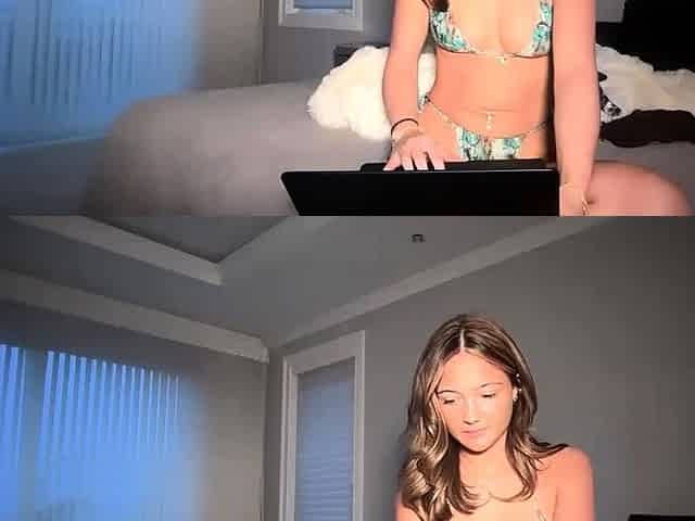Curly Blonde Teen Records Solo Dildo Masturbation More at
