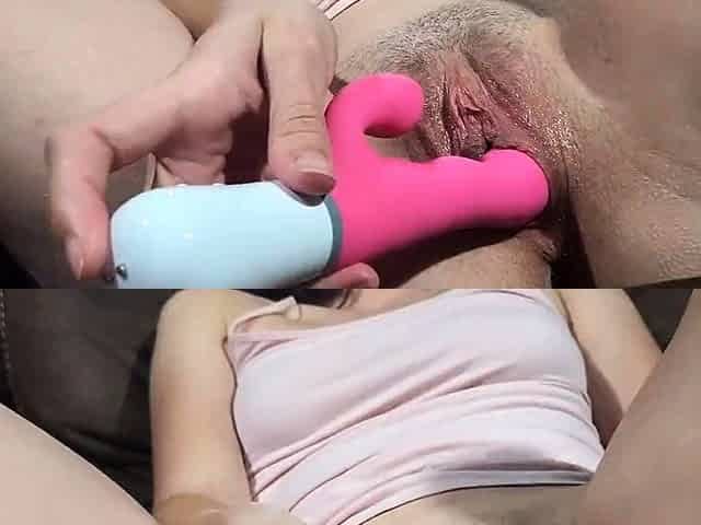 Babysitter Uses Vibrating Dildo to Orgasm on Webcam