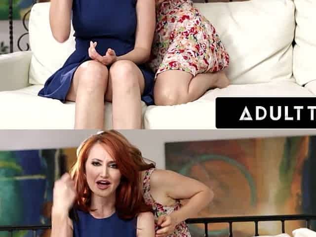 Bored babe Penny Pax seduces stepmother Kendra James into a taboo lesbian massage and fuck!