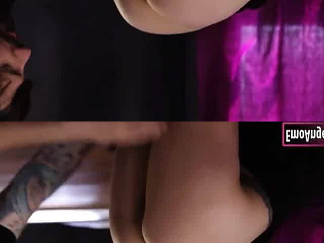 Eden Sin In Flat Chested Emo Gets Her Anal Pounded By Big