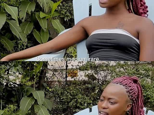 EBONY TEEN sneak out of her home just to suck my COCK