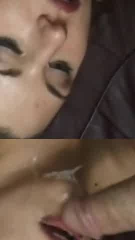 Drooling Deepthroat Tears Streaming Down Addicted Face