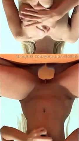 Amateur young teen solo masturbation on her livingroom