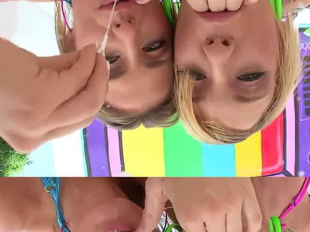 Blonde Bubble Butt Anal Sluts Sheena & Amy