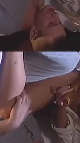 Hot Blonde Double Fucked and Cum Swallowed
