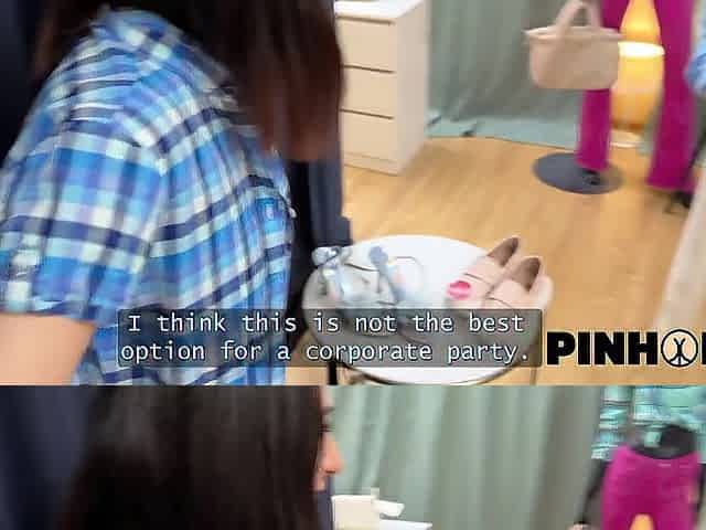 PINHOLE XXX. We played anal game in a fitting room