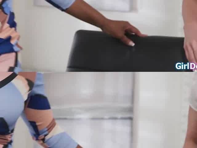 Front row seats to the office lesbo vagina squirting show