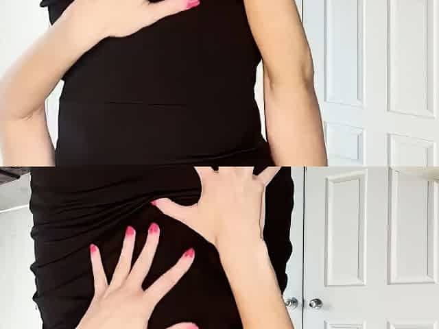 Linablackly - Little Black Dress Strip And Pussy Play