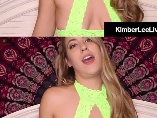 Hotty Next Door Kimber Lee Welcomes A Nut Of Cum On Her Face!