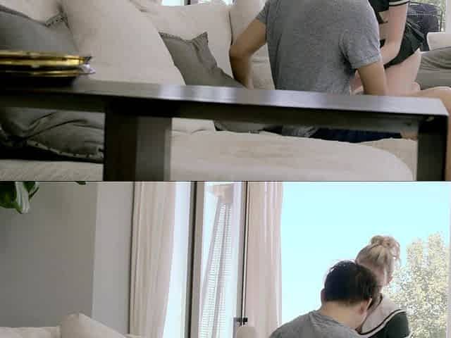 Bitch gives wam blowjob and handjob in pov scene