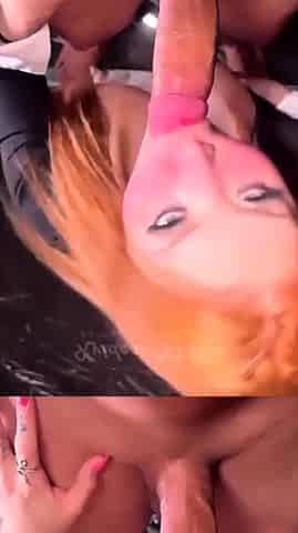 Amateur redhead Milf sucks and fucks a guy