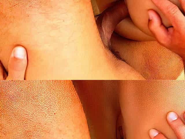 Amateur brunette Michelle with small tit