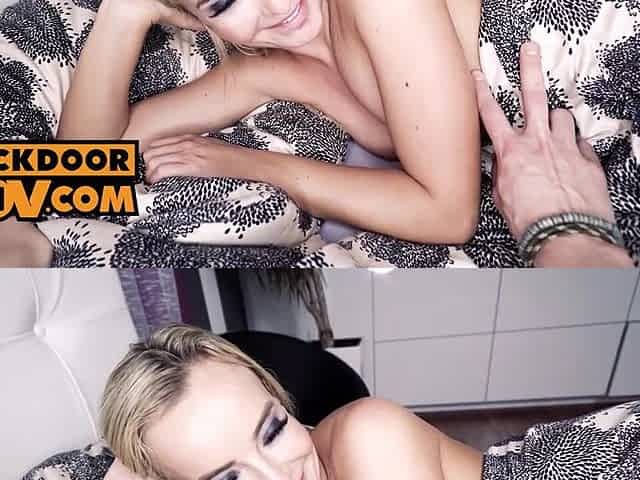 POV - Screwing hawt tiny golden-haired Victoria Pure in hardcore ace bang romp