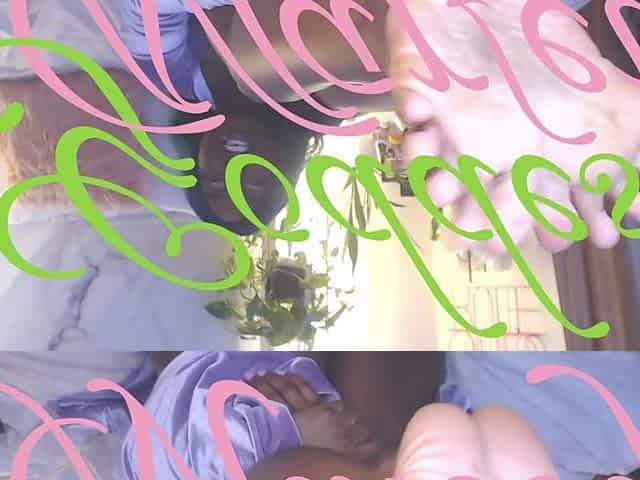 Glamorous Black Domme Barefoot Cam Tease