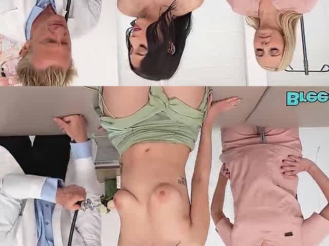 Doctor travieso manosea la concha de esta chica y se ponen cachondos