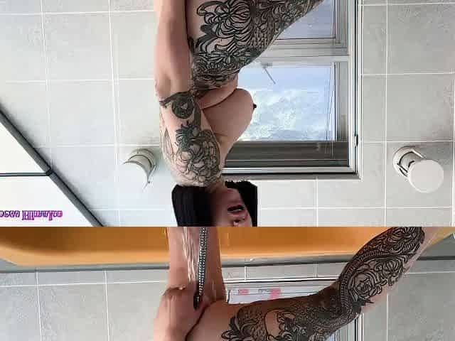 Water enema in anal prolapse with famous JAV pornstar Anal