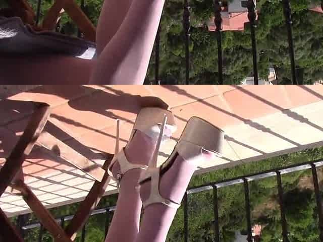 mother I'd like to fuck with flawless legs in hose and high heels