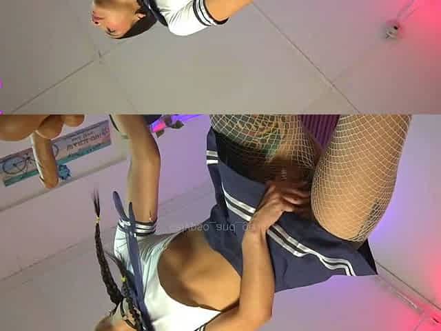 Pink pussy and ass kinky solo toy fun