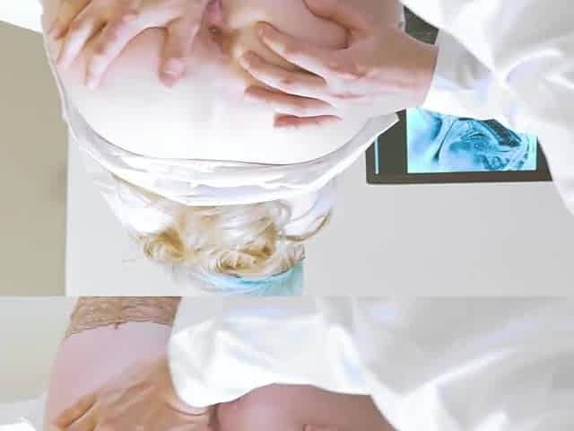 Excited Doctor Eats Vagina and Pounds Nurse in Gloves to Climax