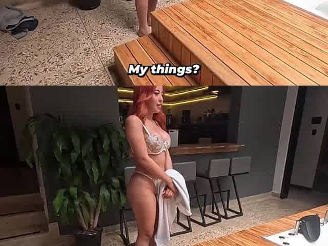 Built man meets a redheaded stranger at the hotel and can't resist the urge to bang her