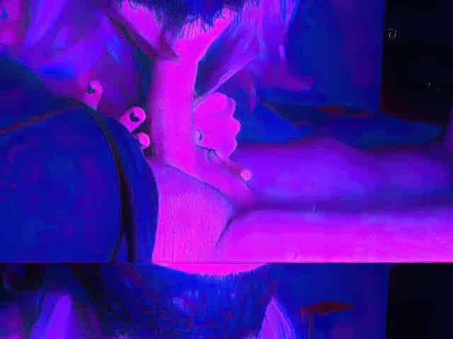 Purple Floozy Neko Slow oral /cum in throat/ Larrisa Neko