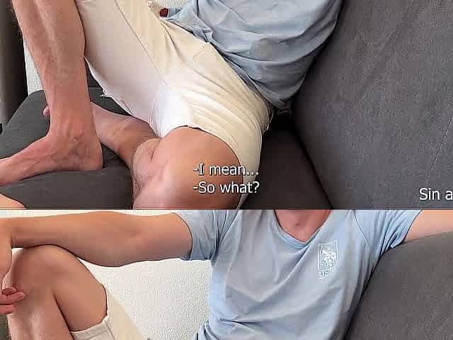 Tricked my stepmom into sucking my penis with a guessing game